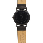 Falmouth // Black Leather Strap