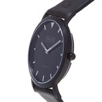 Falmouth // Black Leather Strap