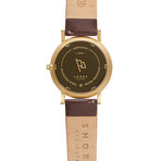 Abersoch // Dark Brown Leather Strap