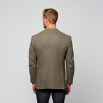 Modern Fit Blazer // Grey + Blue Tweed (US: 48R)