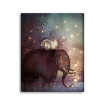 Riding Through the Night (18"W x 24"H x 2"D)