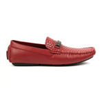 Woven Driver Shoe // Red (US: 9.5)