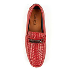 Woven Driver Shoe // Red (US: 9)