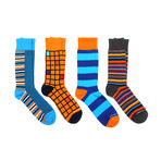 Dress Socks // Orange Mix // Pack of 4