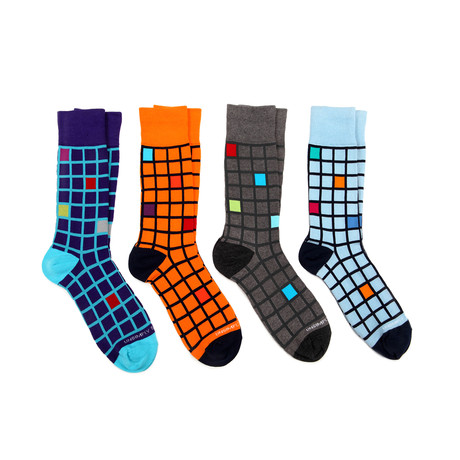 Dress Socks // Graphics // Pack of 4