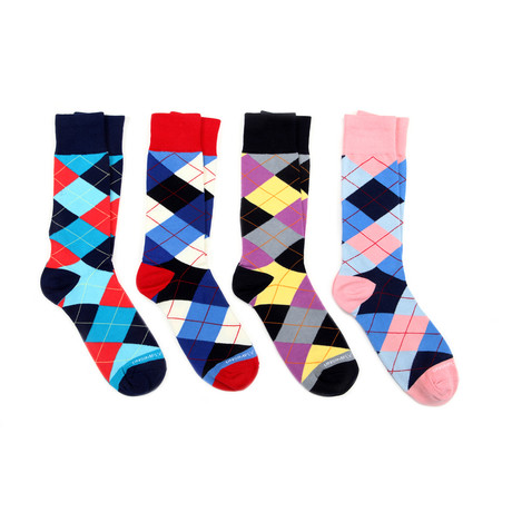 Dress Socks // Argyle Mix I // Pack of 4