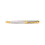 18K White + Yellow Gold Two Tone Crystal Rollerball Pen