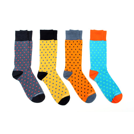 Dress Socks // Polka Dots // Pack of 4