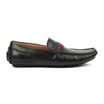 Ribboned Driver Shoe // Black + Red (US: 8)