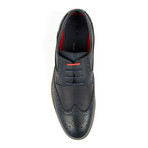 Tony's // Casual Wing-Tip Lace-Up // Navy (US: 10)