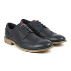 Tony's // Casual Wing-Tip Lace-Up // Navy (US: 10)