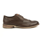 Tony's // Casual Wing-Tip Lace-Up // Dark Brown (US: 7.5)