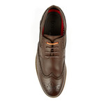 Tony's // Casual Wing-Tip Lace-Up // Dark Brown (US: 7.5)