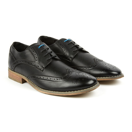 Tony's Casuals // Wingtip Casual Lace-Up Shoes // Black (US: 7.5)
