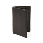 Bosca Italian Leather Slim Card Wallet // Black