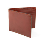 Tandi // Bosca Italian Leather Bi-Fold Wallet // Rich Cognac