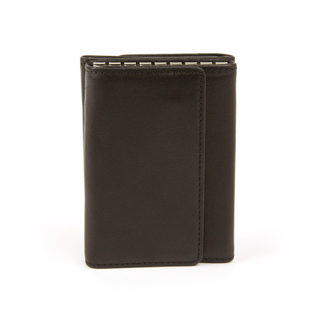 Tandi // Cashmere Napa Leather Key Wallet // Black