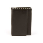 Tandi // Cashmere Napa Leather Key Wallet // Black