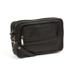 Joseph Daniel // Cashmere Napa Leather Cross Body Travel Bag // Black