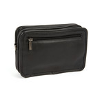 Joseph Daniel // Cashmere Napa Leather Cross Body Travel Bag // Black