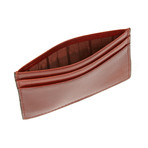 Tandi // Bosca Italian Leather Slim Credit Card Case // Rich Cognac