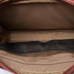 Joseph Daniel // Napa Leather Dual Compartment Briefcase // Rich Cognac