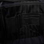 Tandi // Cashmere Napa Leather Metropolitan Commuter Briefcase // Black