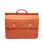 Joseph Daniel // Saddle Leather Briefcase // Tan