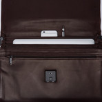 Joseph Daniel // Napa Leather Portfolio with Shoulder Strap // Burgundy