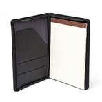 Joseph Daniel // Cashmere Napa Leather Zip-Around Portfolio // Black