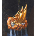 In One's Hands (15"H x 13.3"W)