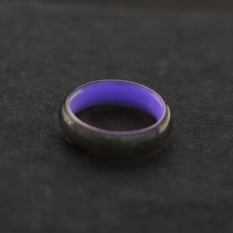 Carbon Lume Ring // Purple (Size 4)