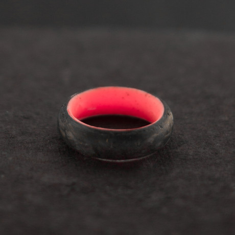 Carbon Lume Ring // Red (Size 4)