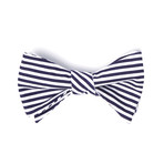Boss Bow Tie // Black + White Stripe