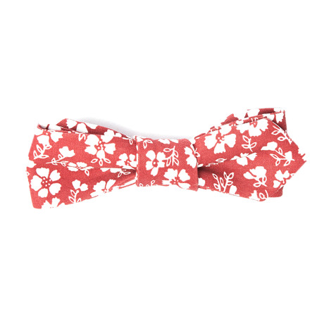 Hero Bow Tie // Red + White Floral