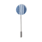 Boss Lapel Pin // Chambray Stripe