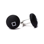 Bond Cufflinks // Midnight + White