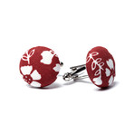 Hero Cufflinks // Red + White Floral