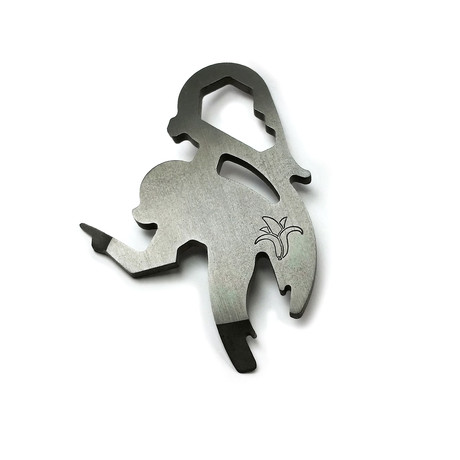 Monkey Keychain Tool "Wrench" // Zirconium