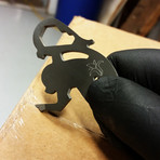 Monkey Keychain Tool "Wrench" // Zirconium