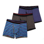 Boxer Briefs // Light Blue + Charcoal + Navy // Pack of 3 (M)