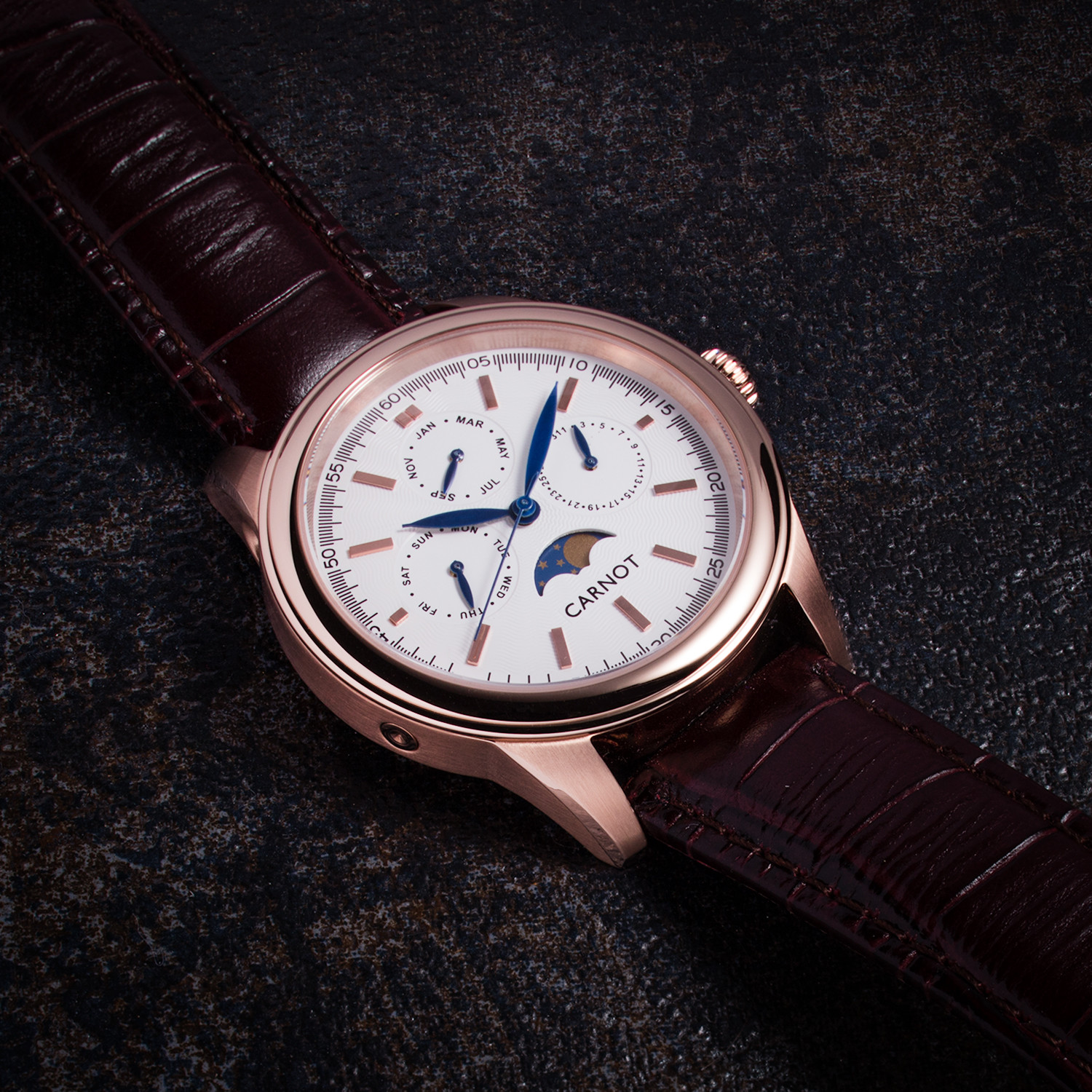 Carnot riviera moonphase quartz watch best sale