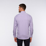 Ungaro // Button Up Dress Shirt // Purple Shadow Plaid (M)