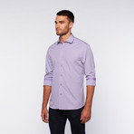 Button-Up Shirt // Purple Micro Shadow Plaid (M)
