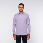 Button-Up Shirt // Purple Micro Shadow Plaid (S)