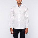 Ungaro // Button-Down Shirt // White Shadow Stripe (S)