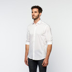 Brio Milano // Button Up Long-Sleeve Shirt // White (M)