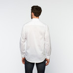 Brio Milano // Button Up Long-Sleeve Shirt // White (M)