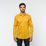 Brio Milano // Button Up Long-Sleeve Shirt // Golden Yellow (2XL)