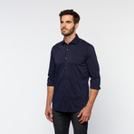 Brio Milano // Button Up Long-Sleeve Shirt // Navy (XL)